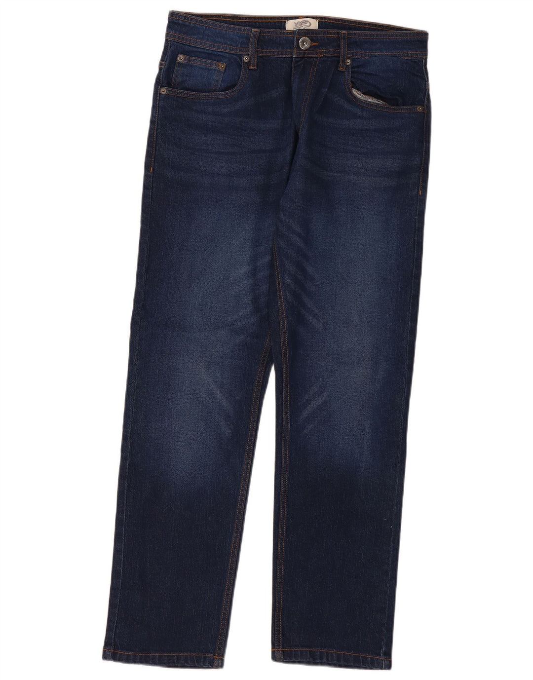 Kangaroo Poo Mens Slim Jeans W34 L30 Navy Blue Cotton