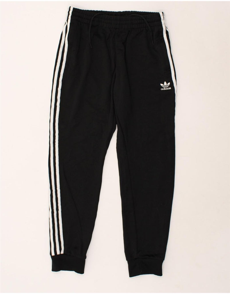 ADIDAS Mens Tracksuit Trousers Joggers Medium Black | Vintage Adidas | Thrift | Second-Hand Adidas | Used Clothing | Messina Hembry 