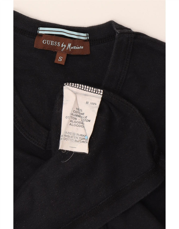 GUESS BY MARCIANO Mens Graphic T-Shirt Top Small Black Cotton
