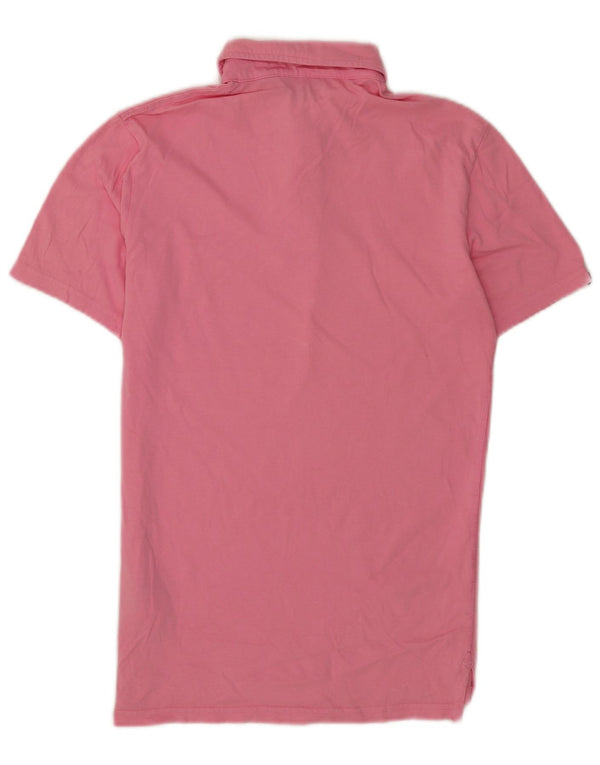 Superdry Mens Polo Shirt Small Pink Cotton