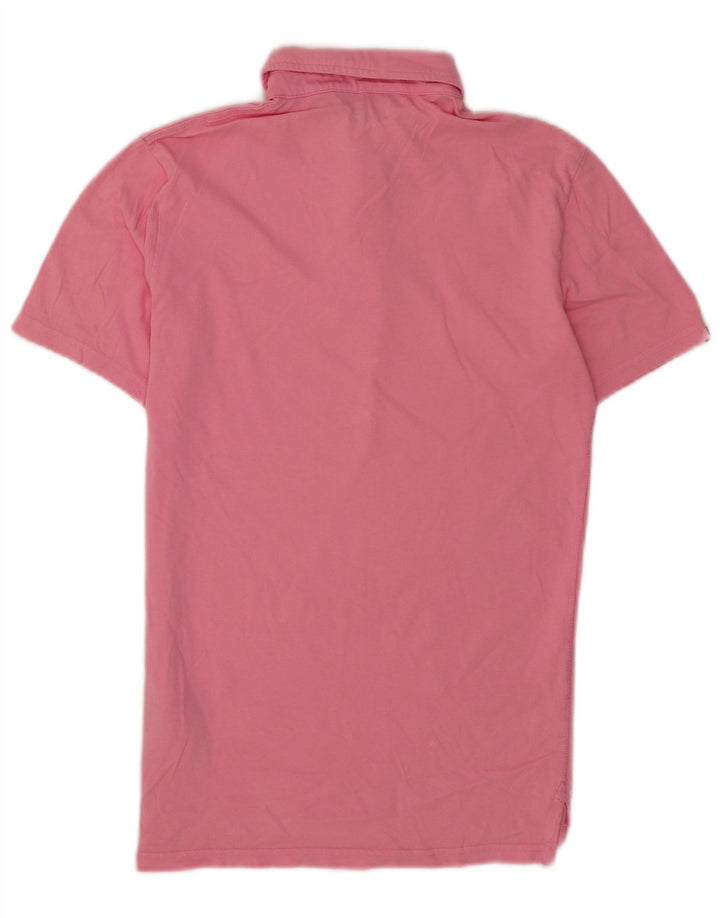 Superdry Mens Polo Shirt Small Pink Cotton