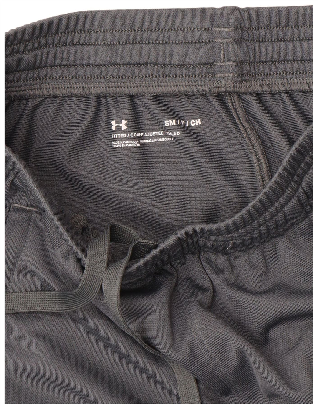 Under Armour Mens Fitted Tracksuit Trousers Small Grey