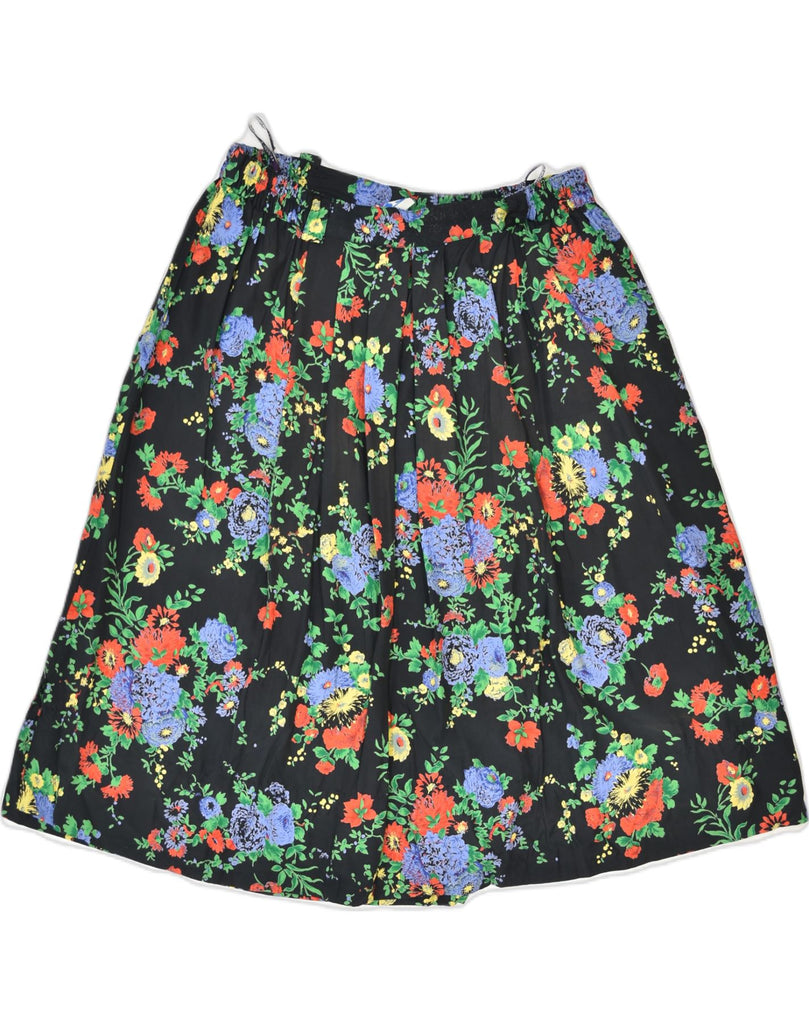 YESSICA Womens Circular Skirt IT 44 Medium W32 Multicoloured Floral | Vintage Yessica | Thrift | Second-Hand Yessica | Used Clothing | Messina Hembry 