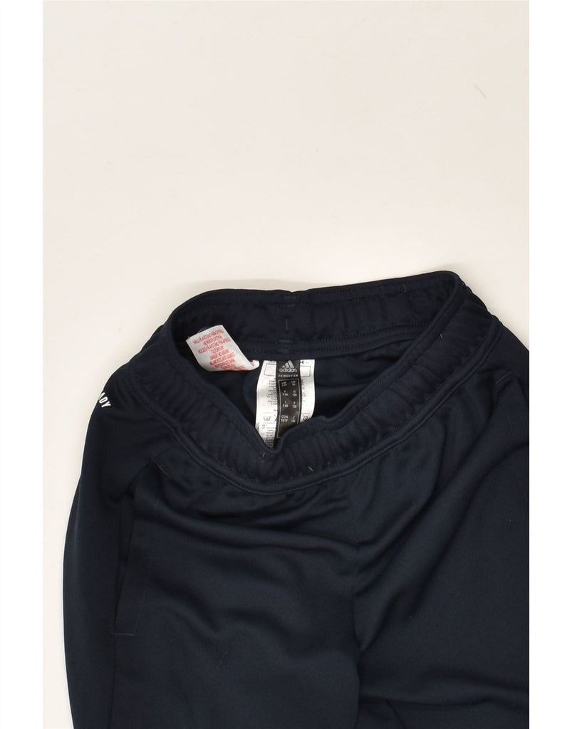 ADIDAS Boys Tracksuit Trousers 7-8 Years Navy Blue Polyester | Vintage Adidas | Thrift | Second-Hand Adidas | Used Clothing | Messina Hembry 