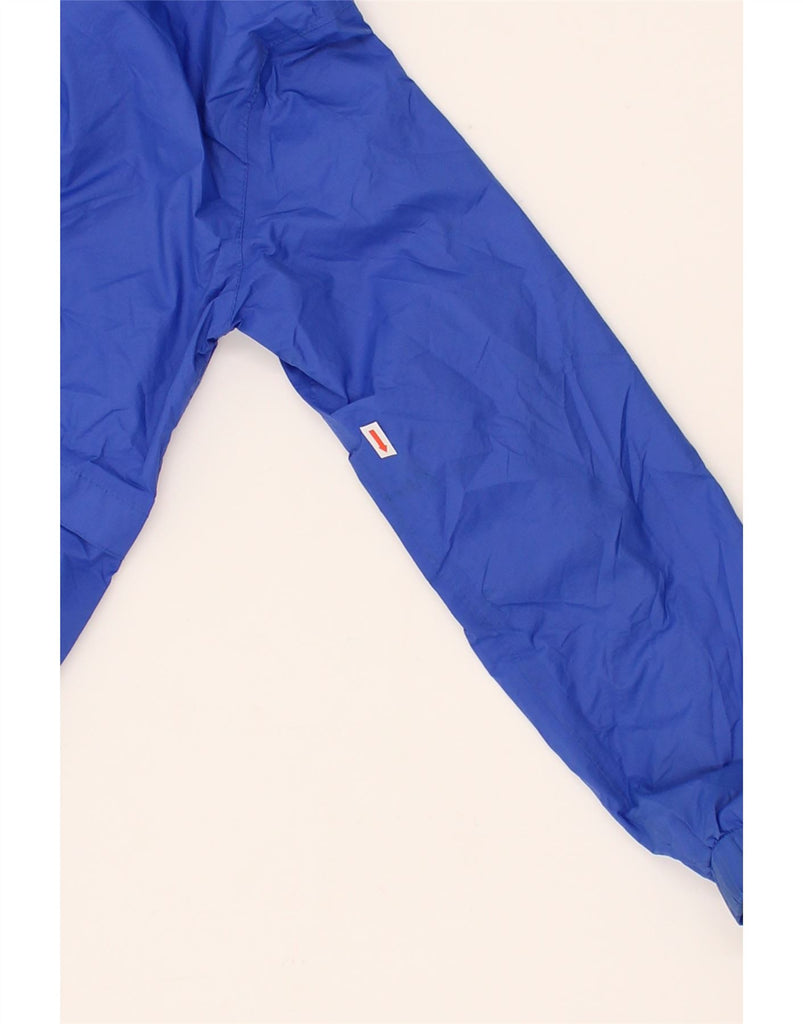 MOUNTAIN WAREHOUSE Girls Hooded Raincoat 9-10 Years Blue Nylon Vintage Mountain Warehouse and Second-Hand Mountain Warehouse from Messina Hembry 