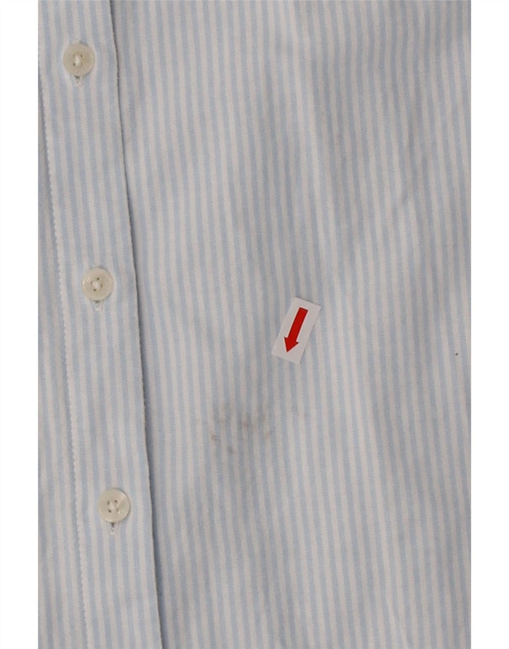 TOMMY HILFIGER Womens Regular Fit Shirt Size 4 Small Blue Pinstripe Cotton Vintage Tommy Hilfiger and Second-Hand Tommy Hilfiger from Messina Hembry 