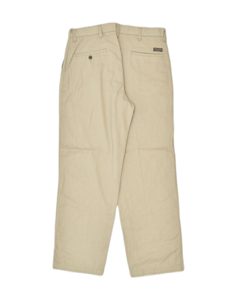 LEE Mens Straight Casual Trousers W34 L30 Khaki Cotton | Vintage | Thrift | Second-Hand | Used Clothing | Messina Hembry 