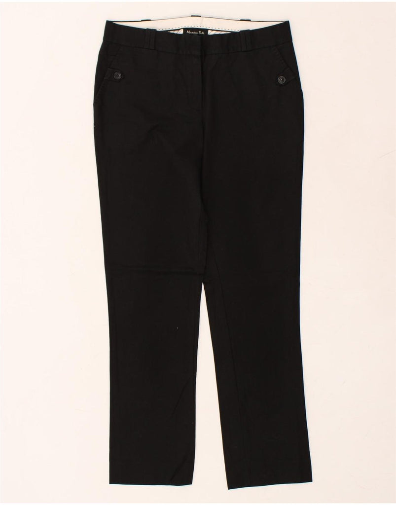 MASSIMO DUTTI Womens Slim Chino Trousers EU 38 Medium W28 L28 Black Cotton | Vintage Massimo Dutti | Thrift | Second-Hand Massimo Dutti | Used Clothing | Messina Hembry 