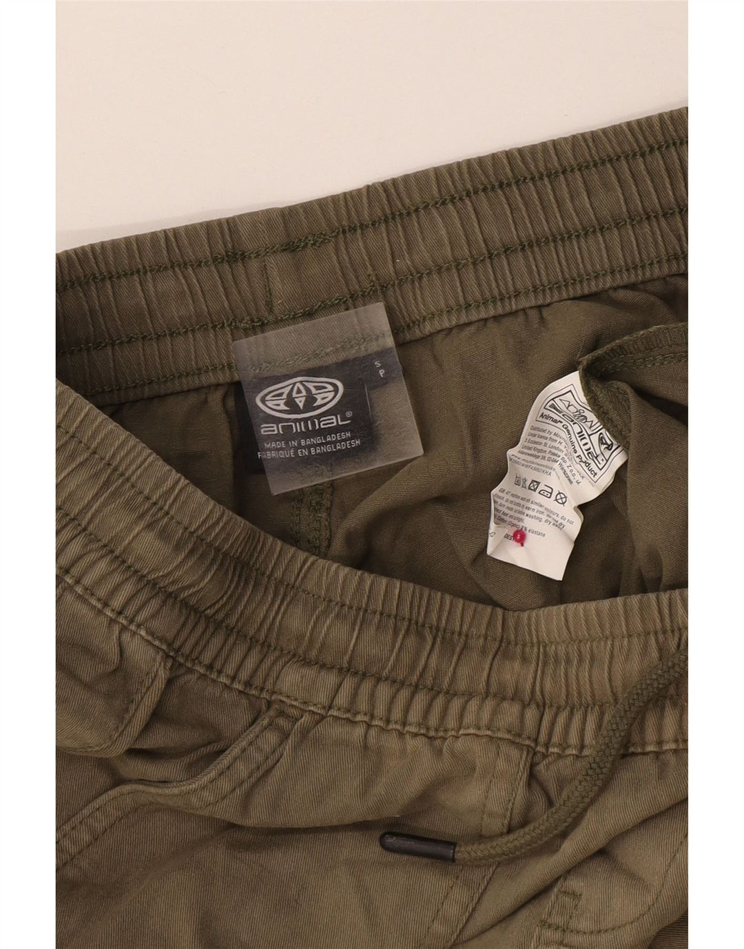 ANIMAL Mens Chino Shorts Small W29 Khaki Cotton