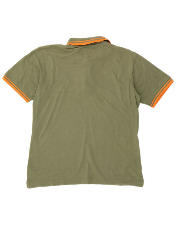 Rifle Mens Polo Shirt XL Khaki Cotton