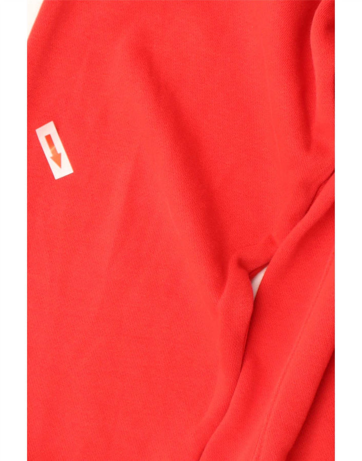 Nike Mens Hoodie Jumper Large Red Cotton