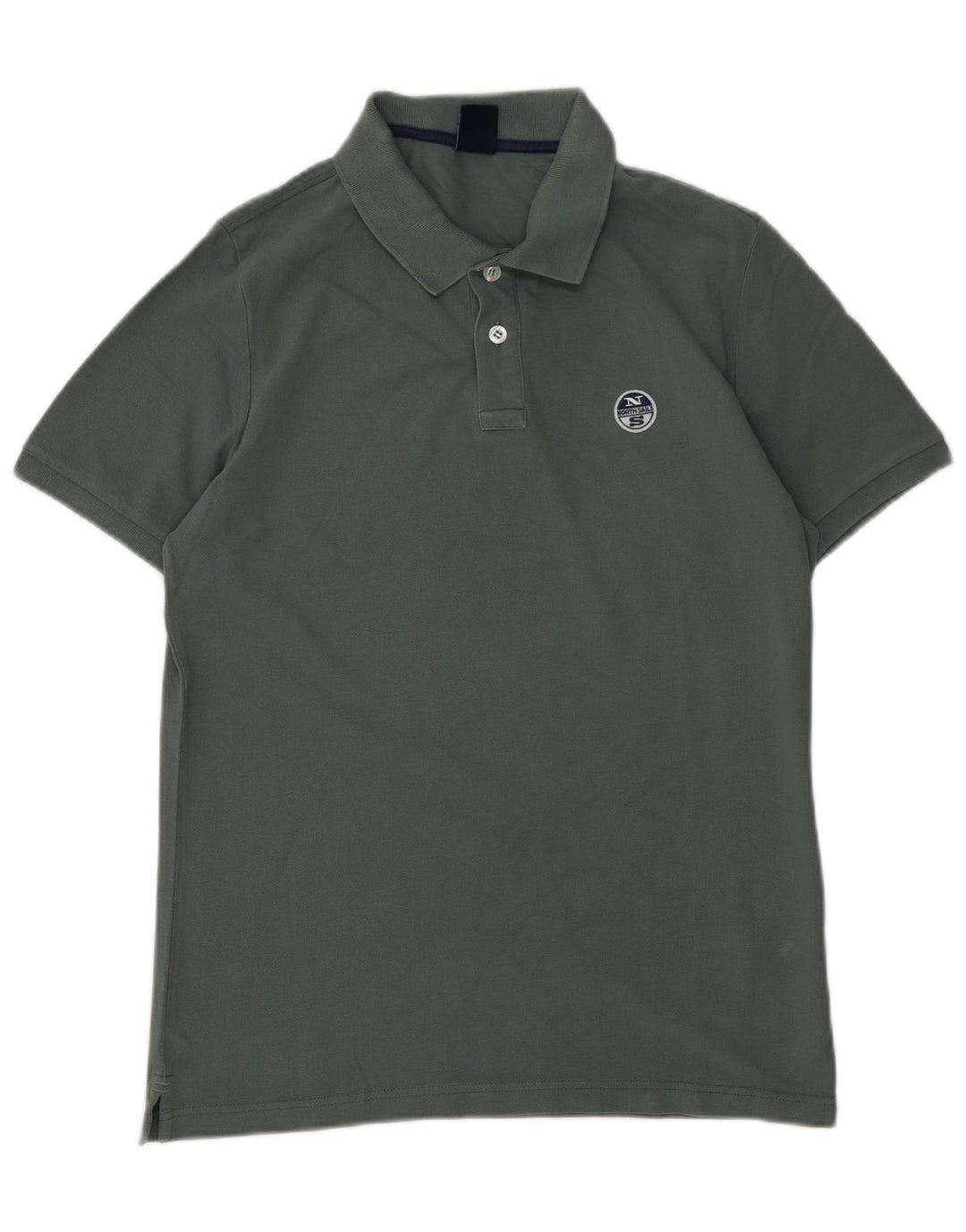 North Sails Mens Polo Shirt Large Green Cotton