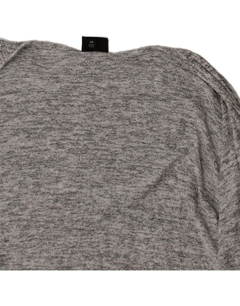 MOSSIMO Womens Longline Open Cardigan Sweater UK 14 Medium Grey Flecked Vintage Mossimo and Second-Hand Mossimo from Messina Hembry 