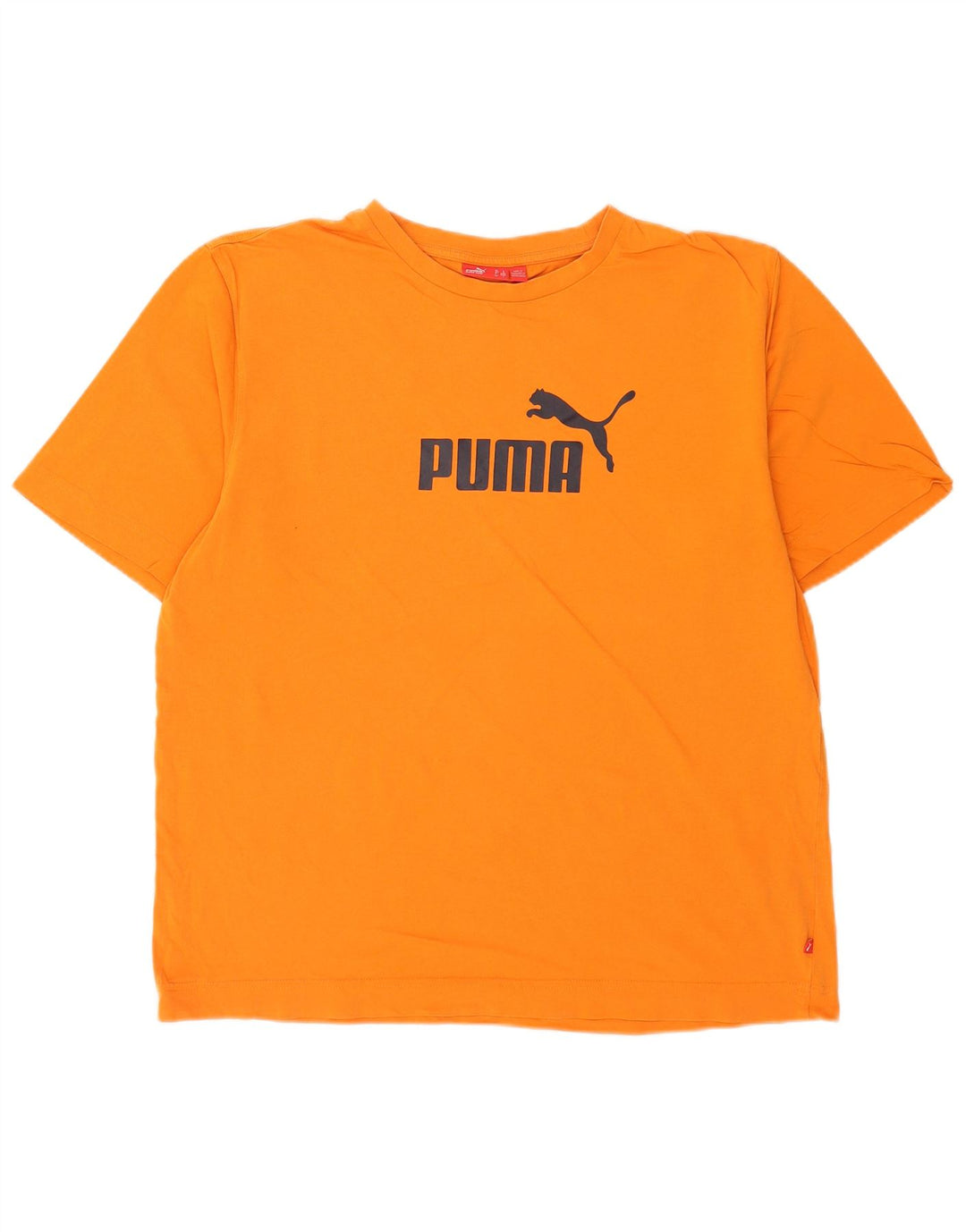 Puma Mens Graphic T-Shirt Top Large Orange