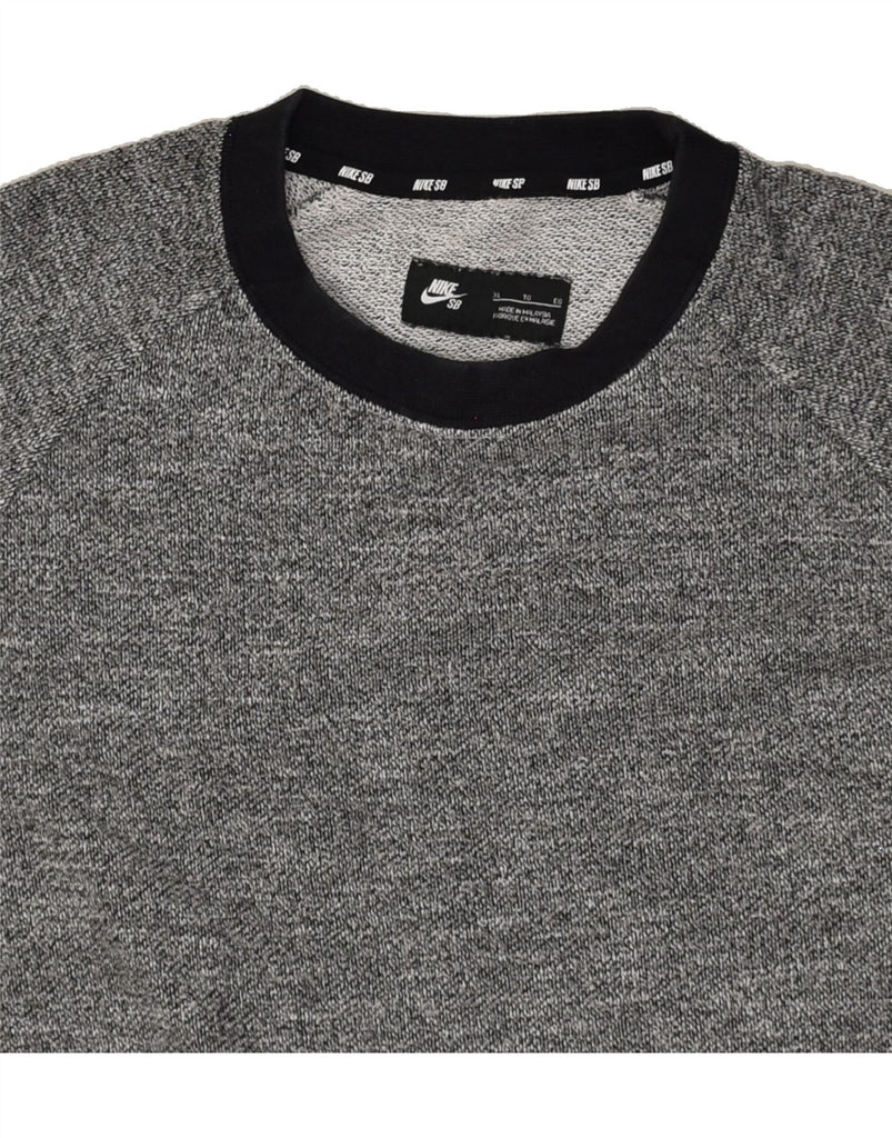NIKE Mens Sweatshirt Jumper XL Grey Cotton | Vintage Nike | Thrift | Second-Hand Nike | Used Clothing | Messina Hembry 