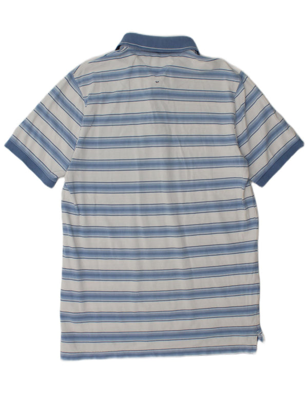 Tommy Hilfiger Mens Slim Fit Polo Shirt 2XL Blue Striped Cotton
