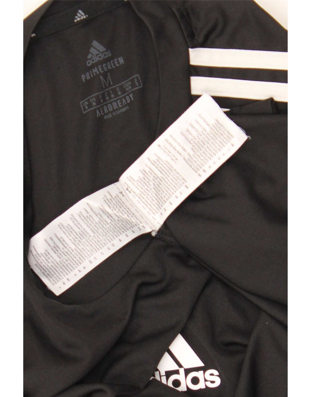 Adidas Mens Aeroready T-Shirt Top Medium Black Polyester