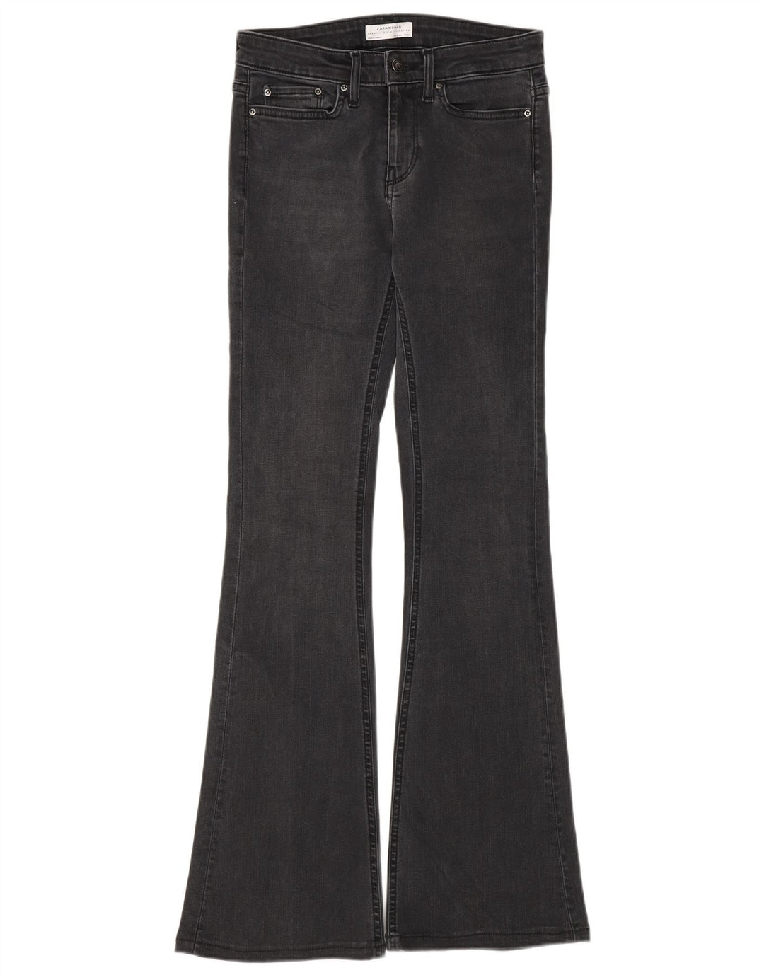 Zara Womens Flared Jeans EU 34 2XS W24 L30 Grey
