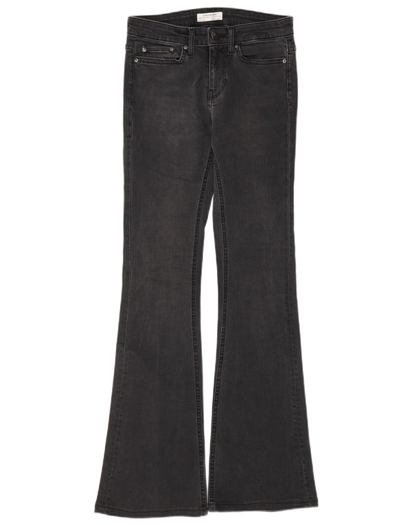 Zara Womens Flared Jeans EU 34 2XS W24 L30 Grey