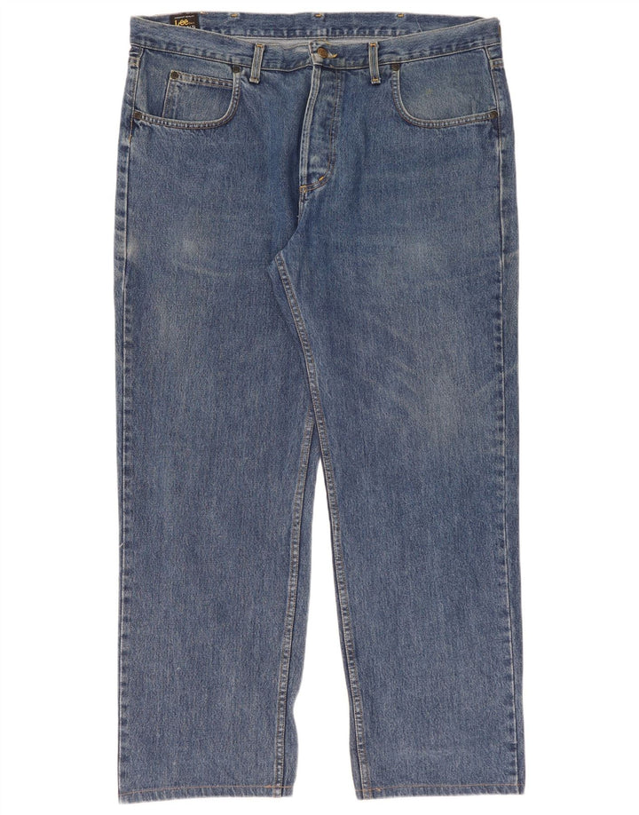 Lee Mens Straight Jeans W42 L31 Blue
