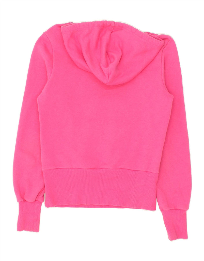 ADIDAS Womens Graphic Hoodie Jumper IT 38 XS Pink Cotton Vintage Adidas and Second-Hand Adidas from Messina Hembry 