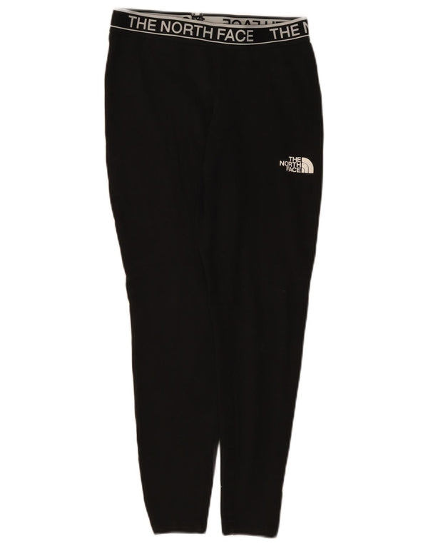 The North Face Womens Graphic Leggings UK 8 Small Black Cotton