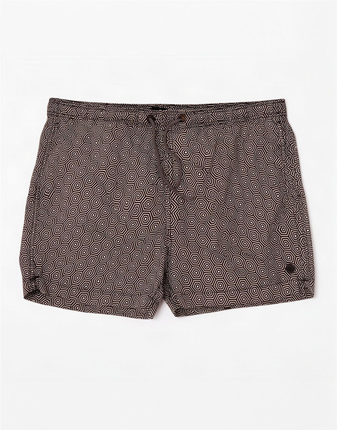 Superdry Mens Swimming Shorts XL Black Geometric Polyester
