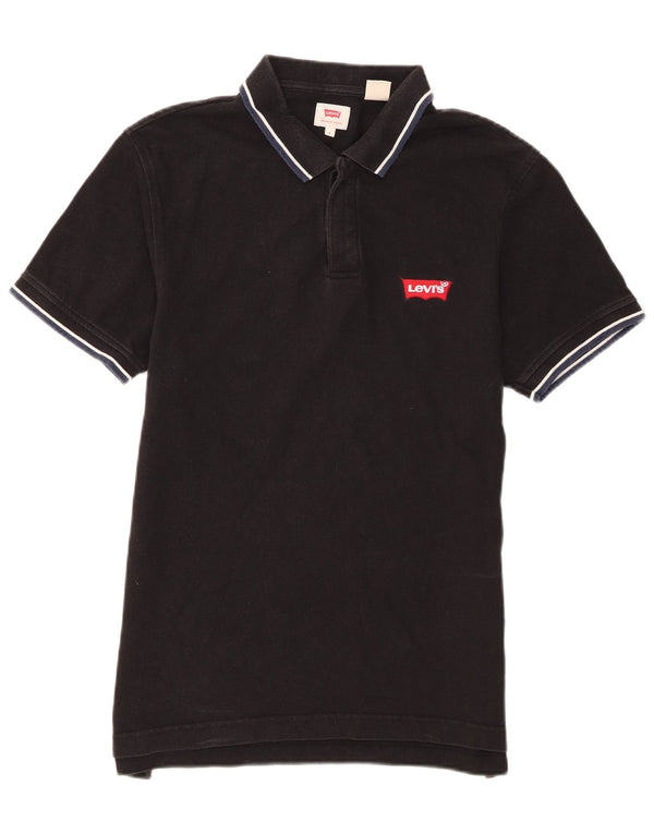 Levi's Mens Polo Shirt Small Black Cotton