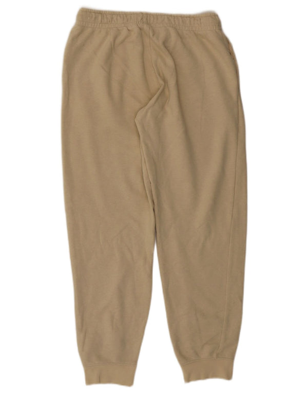 Nike Womens Tracksuit Trousers Joggers UK 14 Medium Beige Cotton