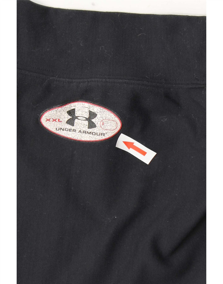 Under Armour Mens Top Long Sleeve Large Navy Blue Nylon