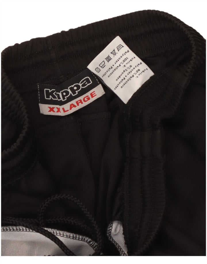 Kappa Mens Bermuda Sport Shorts 2XL  Black Polyester
