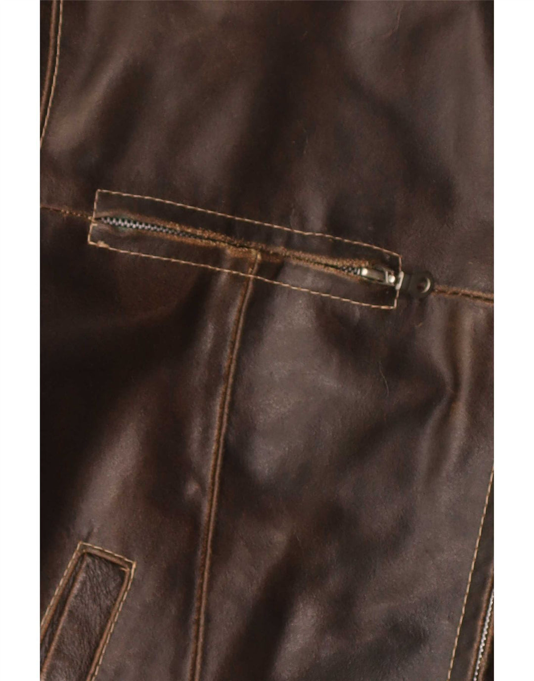Conbipel Mens Leather Jacket IT 50 Large Brown