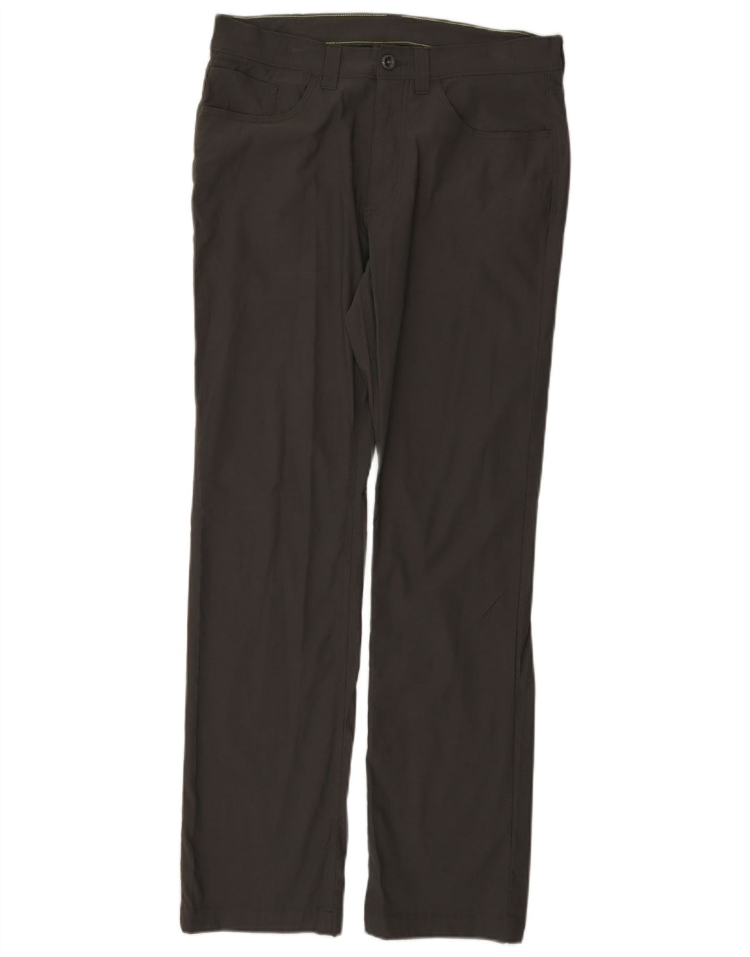 Eddie Bauer Mens Straight Casual Trousers W33 L32 Grey Nylon