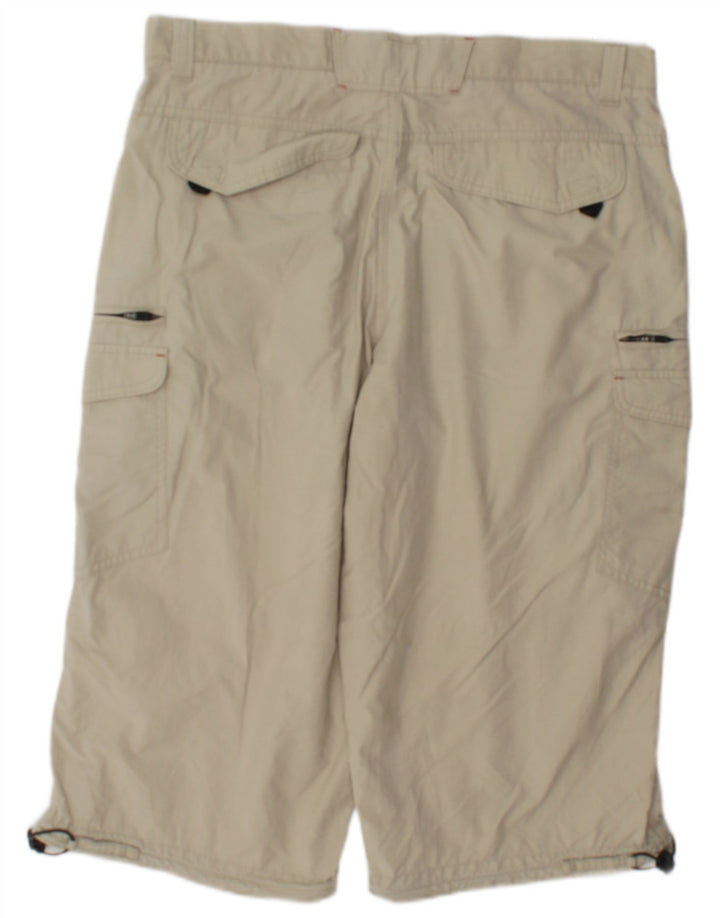 Marks & Spencer Mens Bermuda Regular Fit Cargo Shorts W34 Large Beige