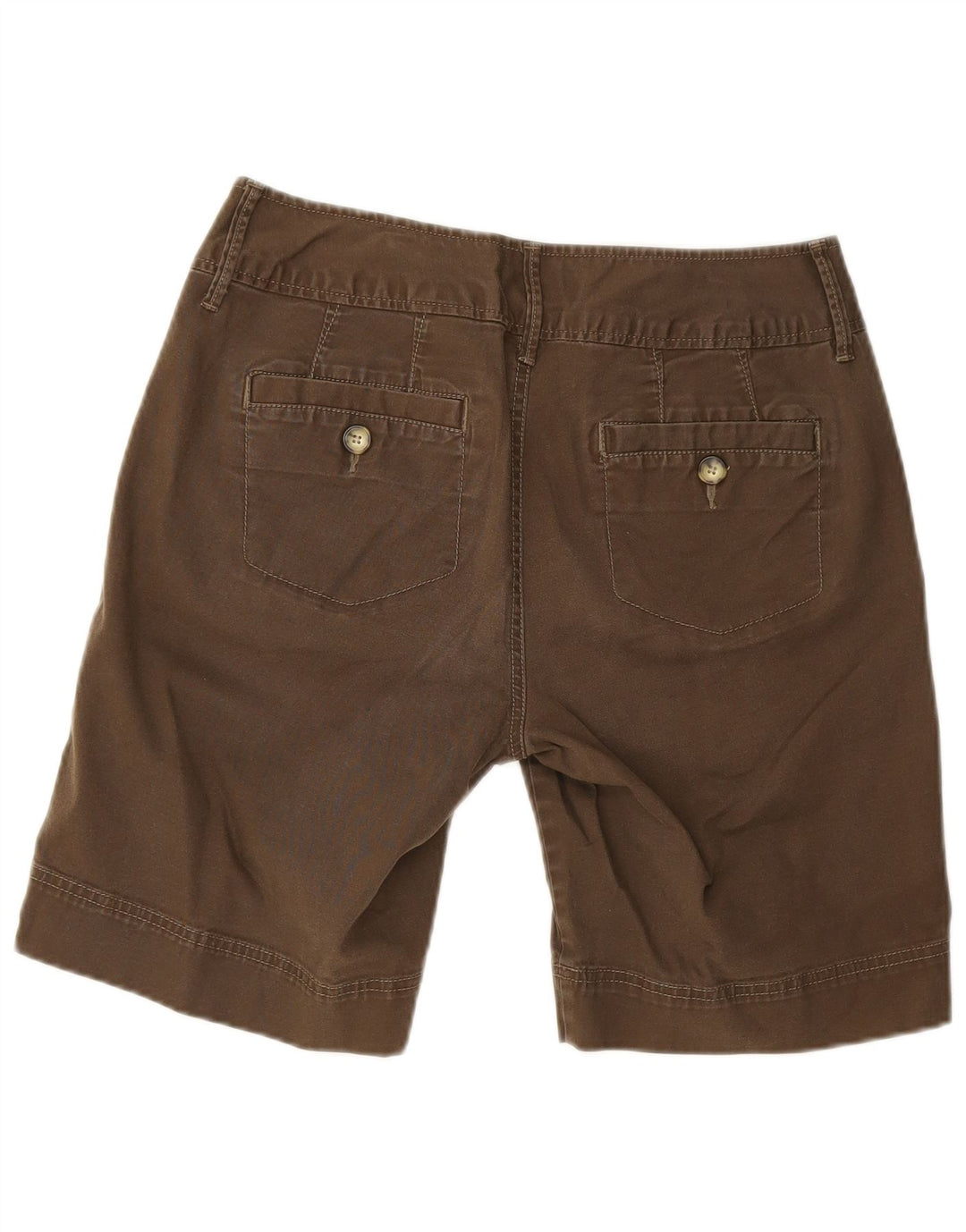 EDDIE BAUER Womens Blakely Fit Chino Shorts US 6 Medium W30 Brown Cotton