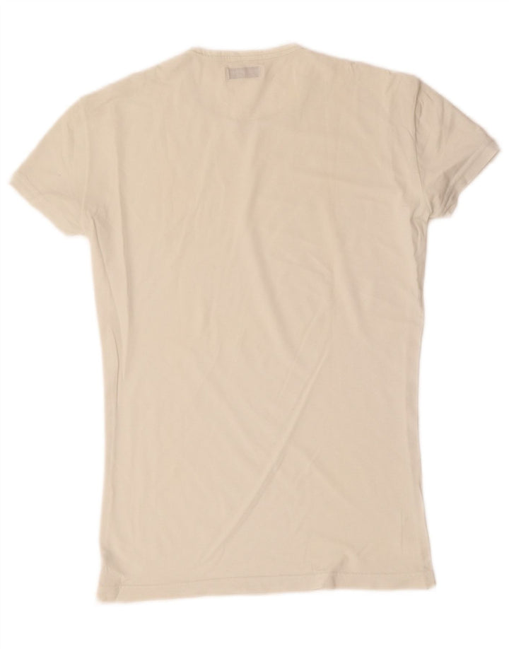 EMPORIO ARMANI Womens T-Shirt Top UK 10 Small White