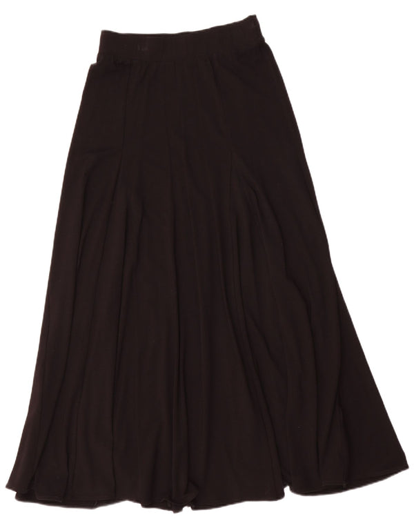 MINT VELVET Womens High Waist Maxi Skirt UK 8 Small W26 Black Viscose