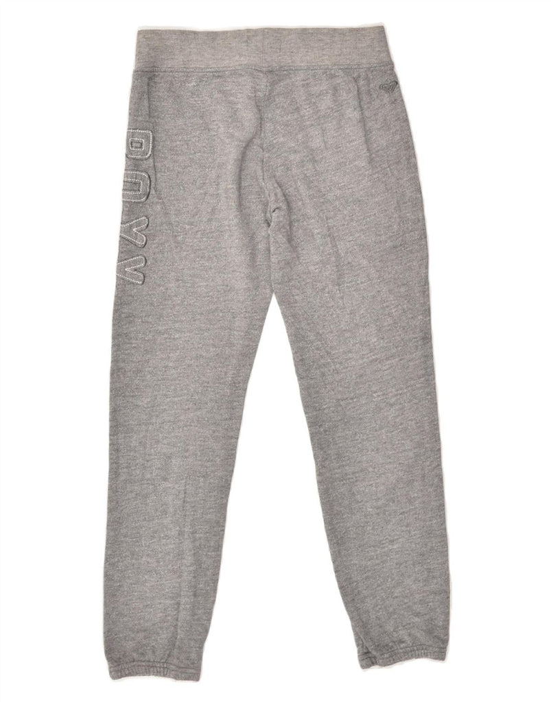 ROXY Girls Graphic Tracksuit Trousers Joggers 8-9 Years Small Grey | Vintage Roxy | Thrift | Second-Hand Roxy | Used Clothing | Messina Hembry 