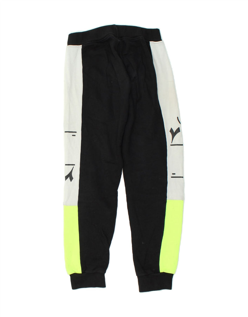 DIADORA Boys Graphic Tracksuit Trousers Joggers 11-12 Years Black | Vintage Diadora | Thrift | Second-Hand Diadora | Used Clothing | Messina Hembry 