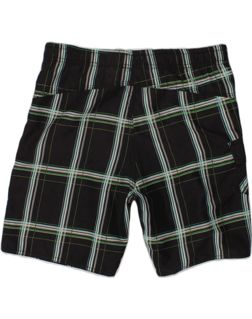 BEST COMPANY Boys Sport Shorts 9-10 Years  Black Check Polyester | Vintage Best Company | Thrift | Second-Hand Best Company | Used Clothing | Messina Hembry 