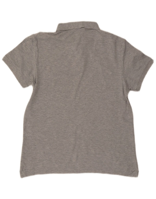 Calvin Klein Mens Body Fit Polo Shirt Large Grey Cotton