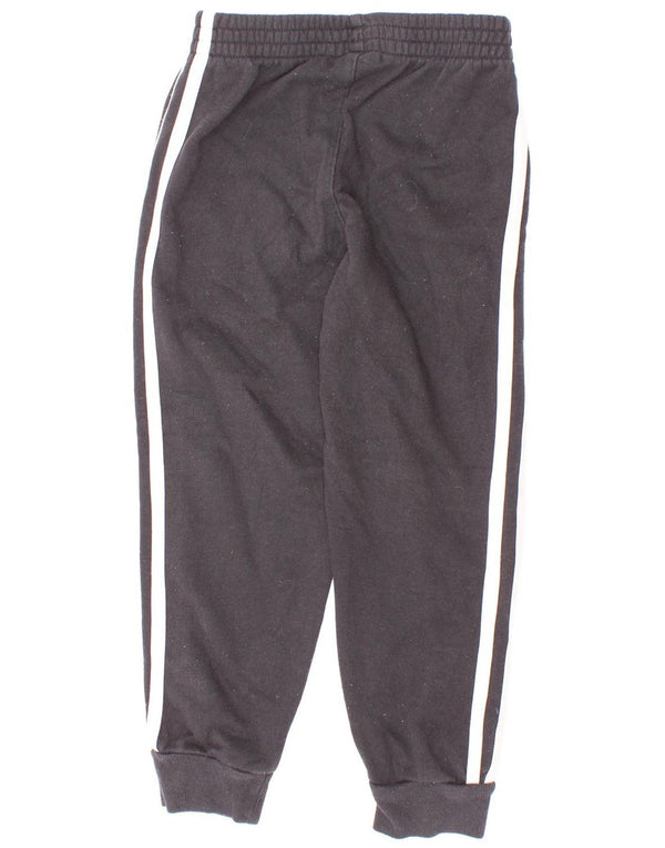 Adidas Boys Tracksuit Trousers Joggers 5-6 Years Black Cotton