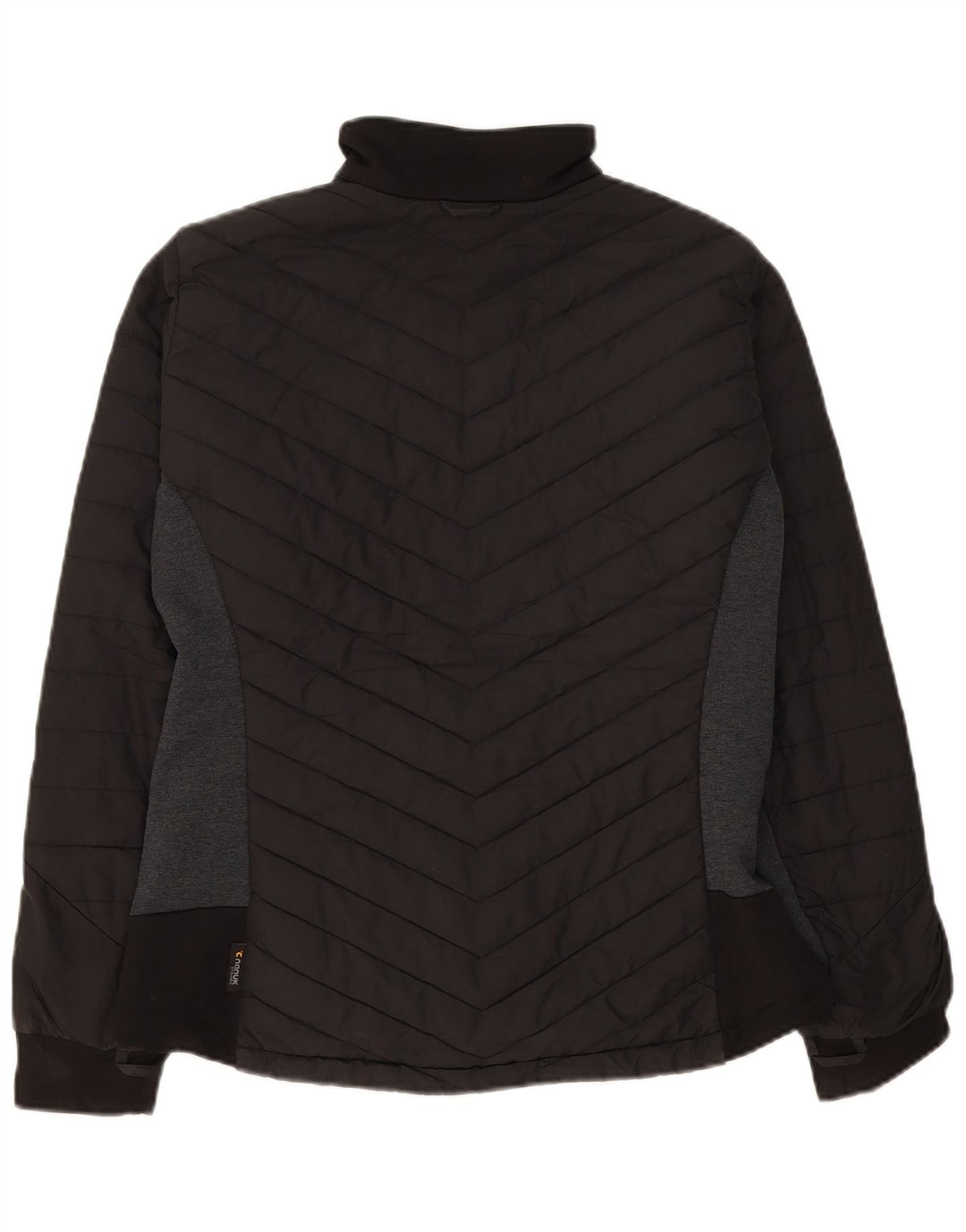 Jack Wolfskin Womens Padded Jacket UK 16 Large Black Colourblock Polyester