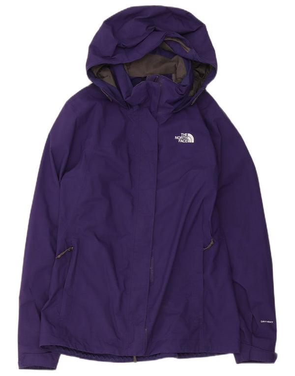 The North Face Womens Dryvent Hooded Rain Jacket UK 14 Medium Purple Nylon