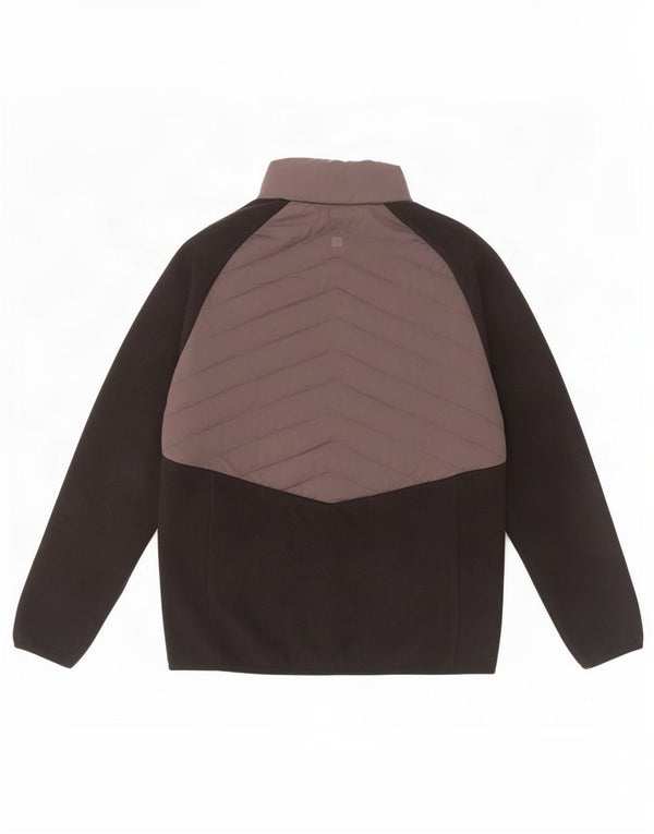 Mountain Warehouse Womens Fleece Jacket UK 12 Medium Black Colourblock