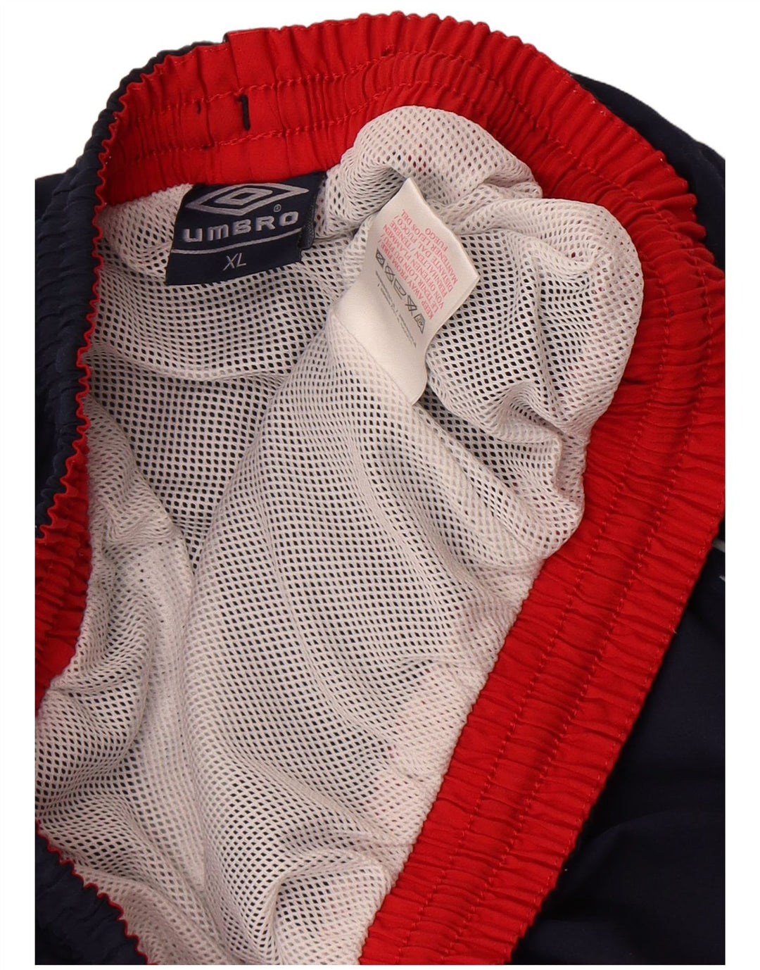 Umbro Mens Bermuda Sport Shorts XL  Navy Blue Polyester