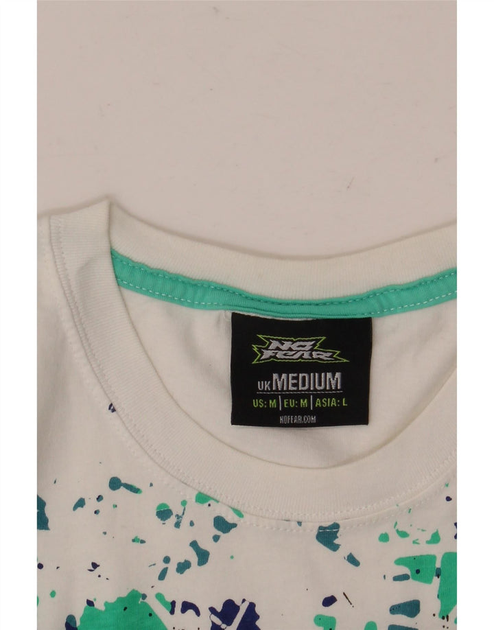 NO FEAR Mens Graphic T-Shirt Top Medium White