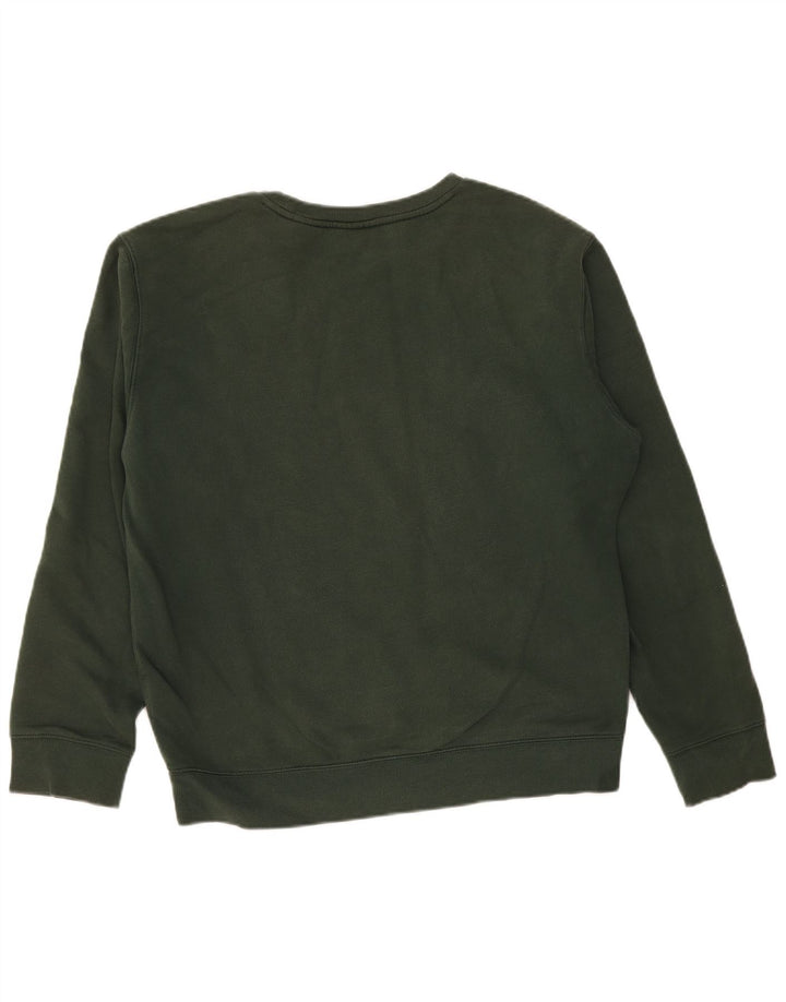 Timberland Mens Graphic Sweatshirt Jumper Large Green Cotton