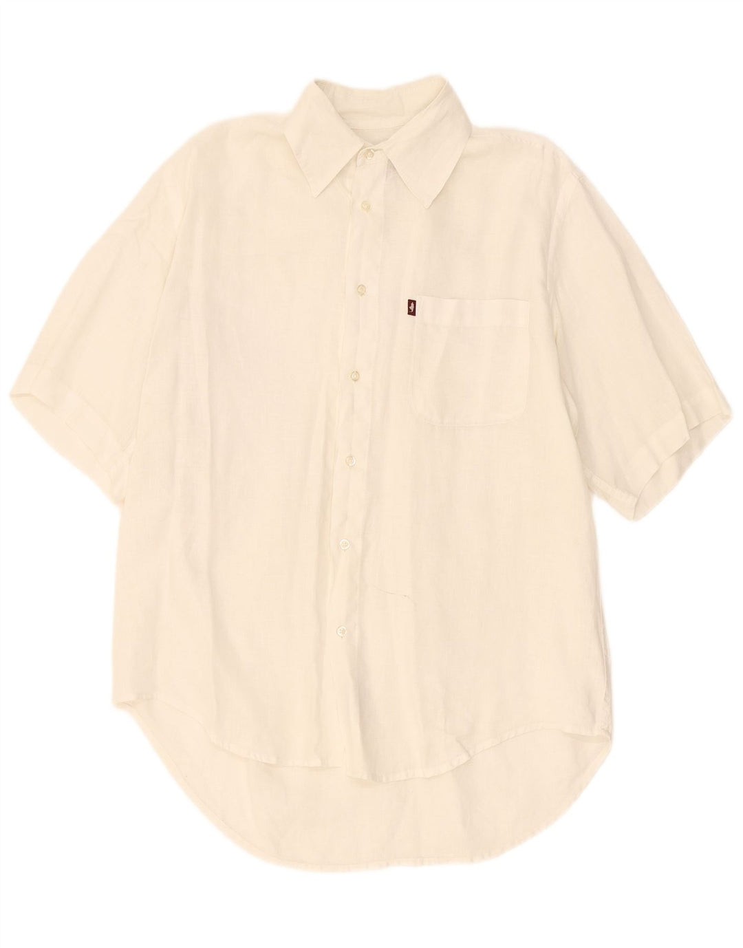 Marlboro Classics Mens Short Sleeve Shirt Medium White