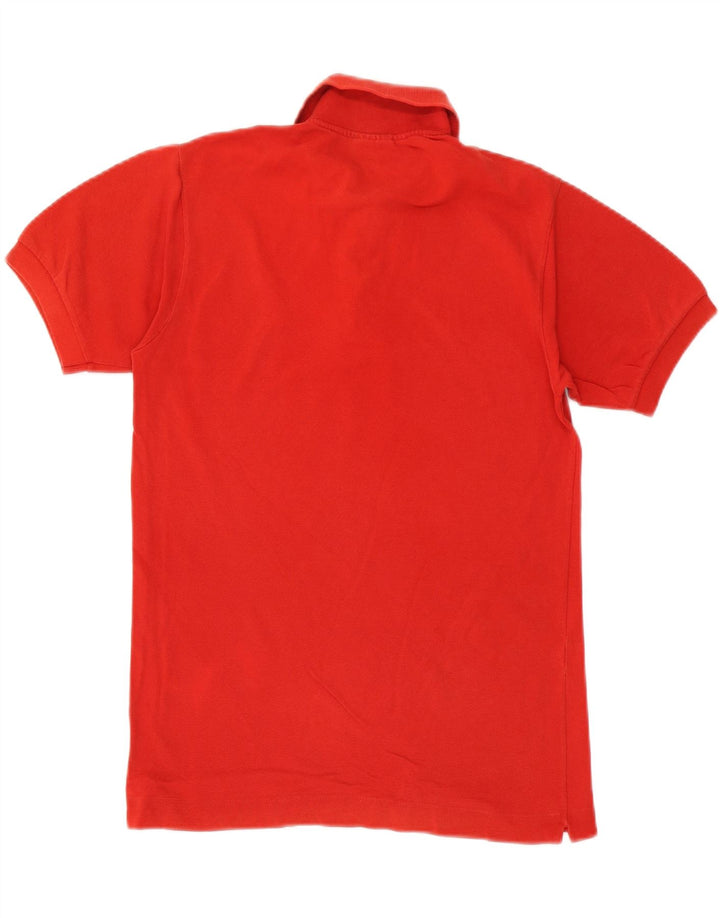 LACOSTE Mens Polo Shirt Size 3 Small Red Cotton